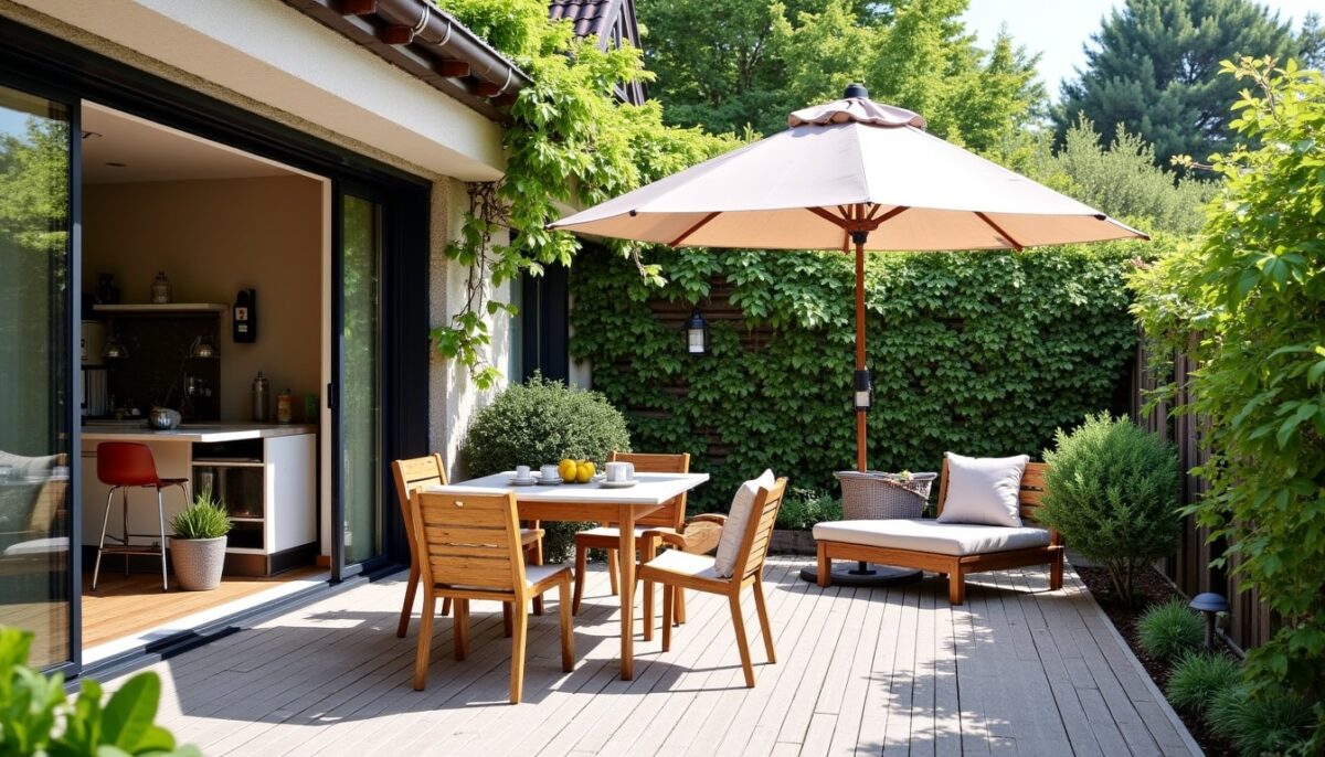 Rideau d'extérieur : transformez votre terrasse en un havre de paix intime et élégant